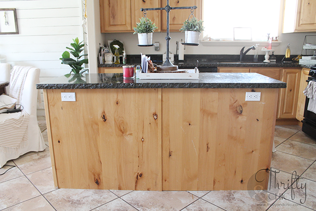 Board And Batten Kitchen Island Makeover Thrifty And Chic
