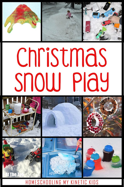 45 Ways to Play During Winter Break // Homeschooling My Kinetic Kids // Keeping Kids Busy During Christmas // Slime Recipes // Play Dough // Sensory Bins // Handwriting Practice // Snow Play