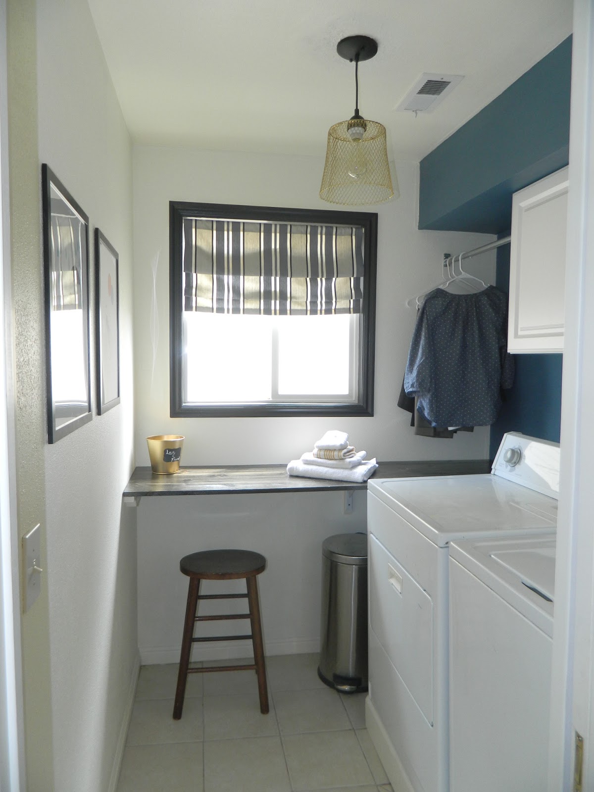 The House of Normandy Half Bath/Laundry Room Facelift