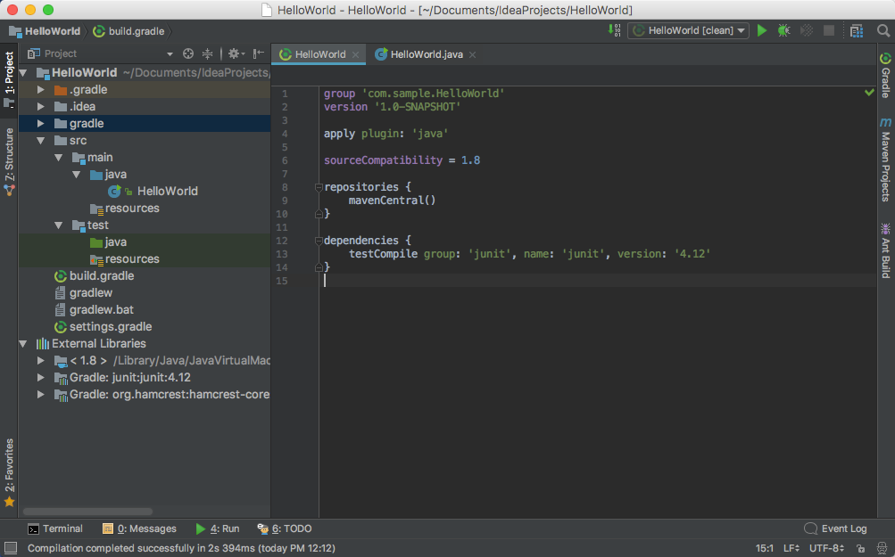 IntelliJ로 Gradle Java Project 생성부터 Runnable Jar 생성 까지 My Programming