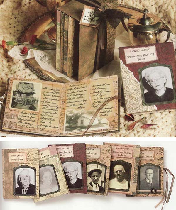 Одинокая фотография вложена в старую книжку