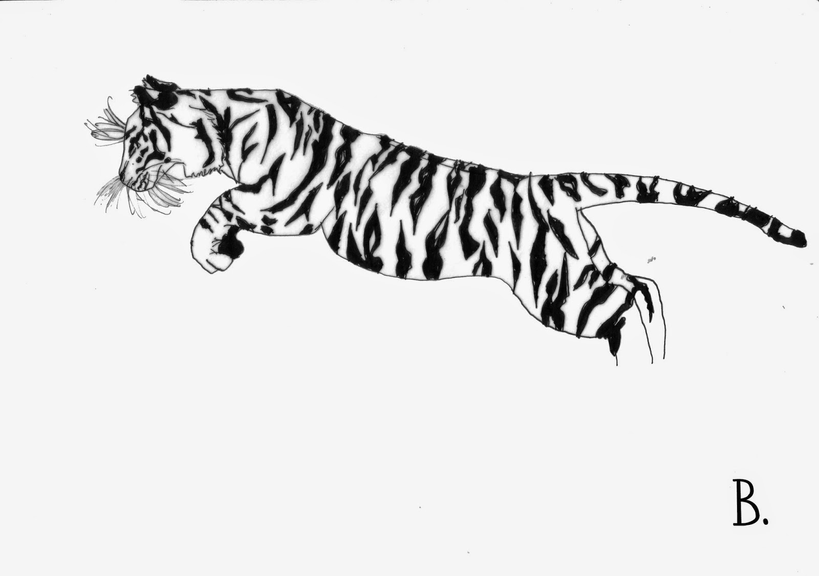 tiger jumping clipart - photo #8