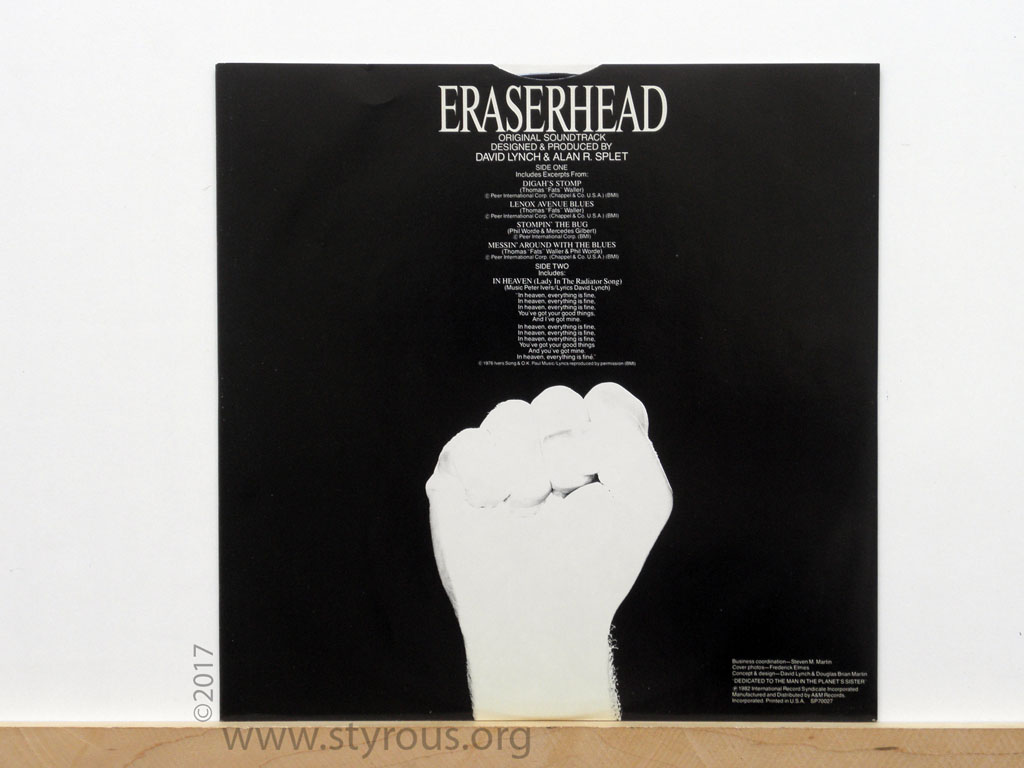 The Styrous® Viewfinder 20,000 Vinyl LPs 83 Eraserhead 40