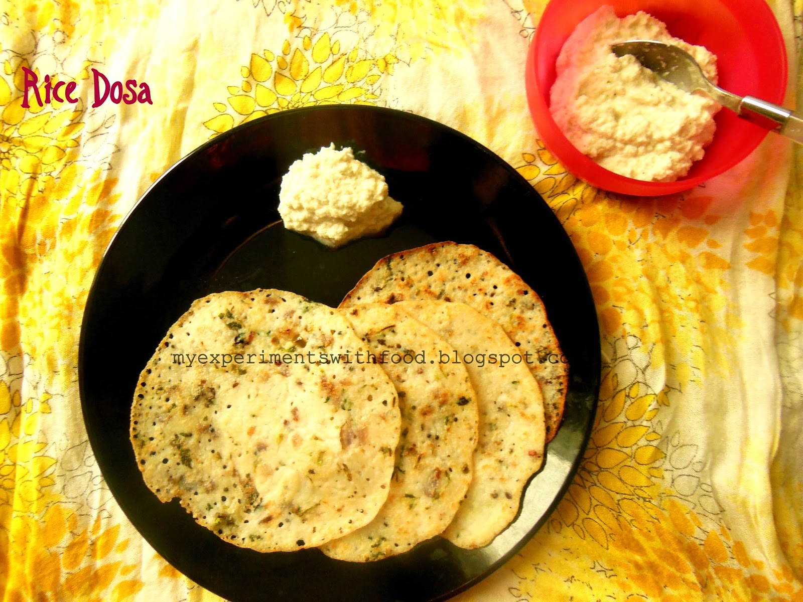 My Experiments With Food Quick Instant Rice Dosa with Leftover Rice