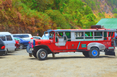 Ride this jeepney in going to Holy Land and Dinosaur Island