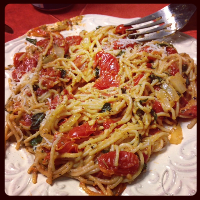 All Things Harrigan Roasted Tomato & Kale Pasta