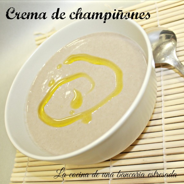 Receta de crema de champiñones