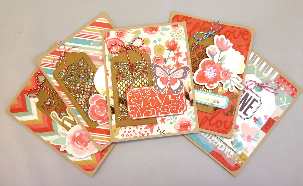 Pink Panoply Ornate Chipboard Tags
