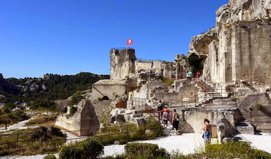 les baux castle tower provence