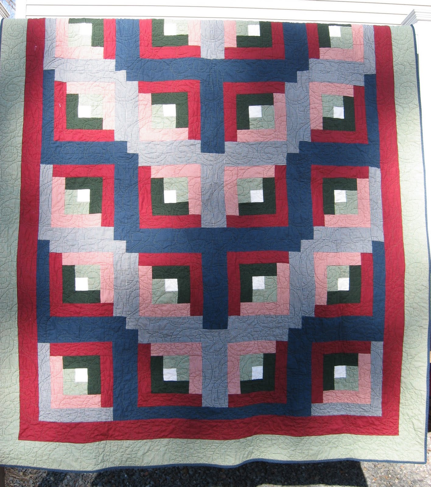 Hooked on Needles: Log Cabin Quilt ~ 18 year Work in Progress