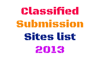 Auto Approve Free Classified Submission Sites list 2013