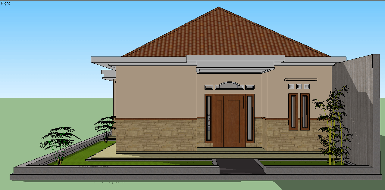  Sketsa  Sederhana Rumah  Minimalis 2