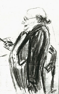Josef Krips drawn by Felicja Blumental