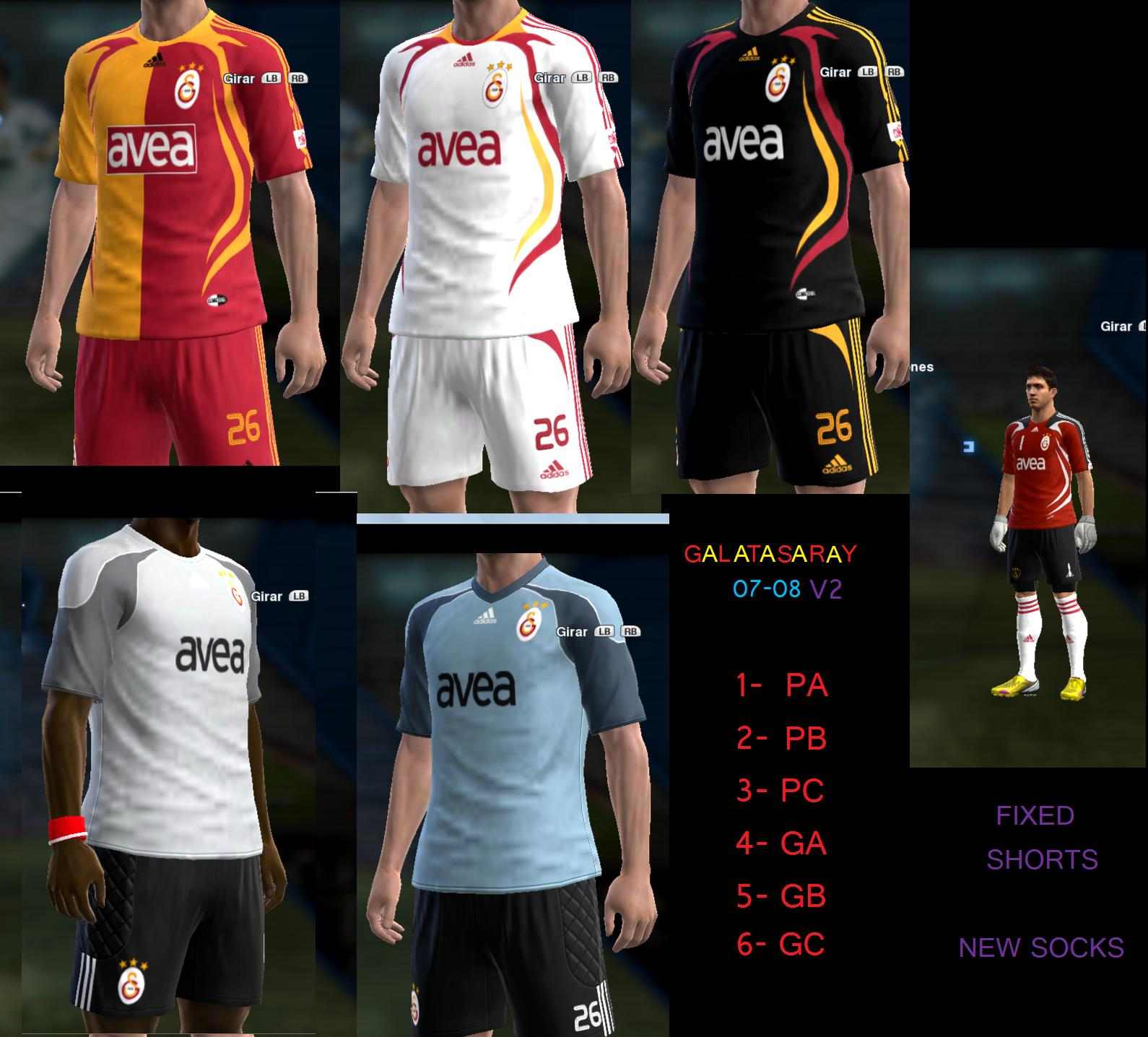 uniformes gdb para pes 2008 pc