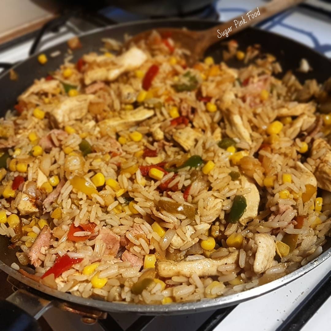 Chicken & Bacon Dirty Rice Recipe Slimming Fakeaway Recipe Sugar