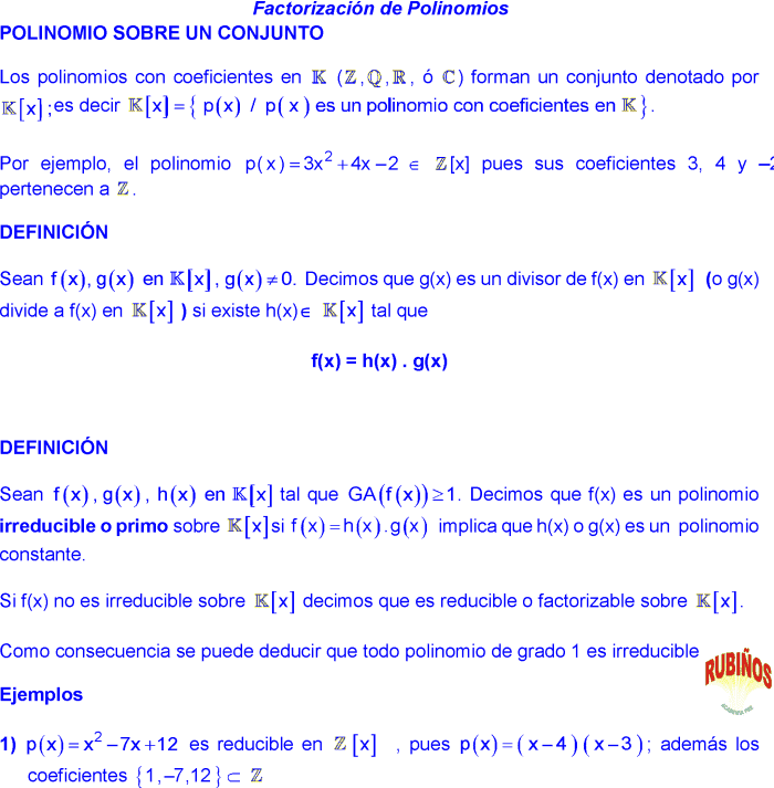 FACTORIZACION DE POLINOMIOS EJERCICIOS RESUELTOS PASO A PASO PDF