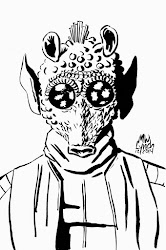 greedo wars star ink lynch michael board too illustration 6x9 bristol