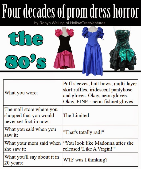 prom dresses through four decades - the 80s by Robyn Welling @RobynHTV
