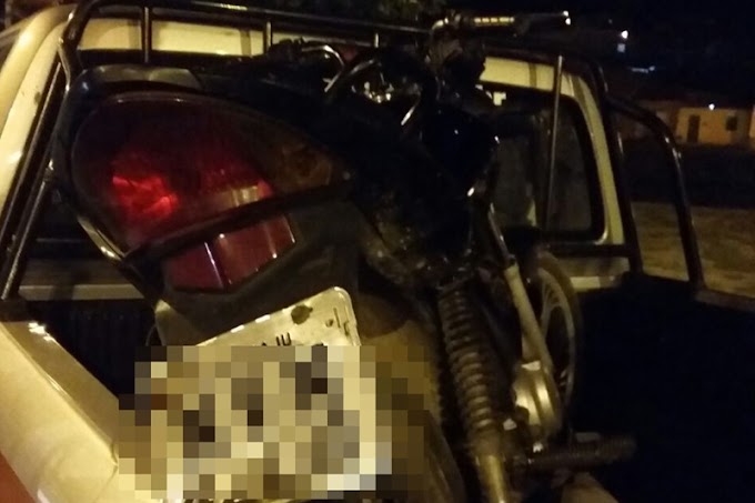 PM recupera em Maruim motocicleta roubada na capital