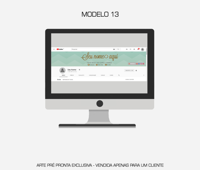 Banner Youtube Modelo 13 Loja Tamires Sobral Desgin Grafico
