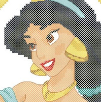 Princess Jasmine. Free cross-stitch patterns
