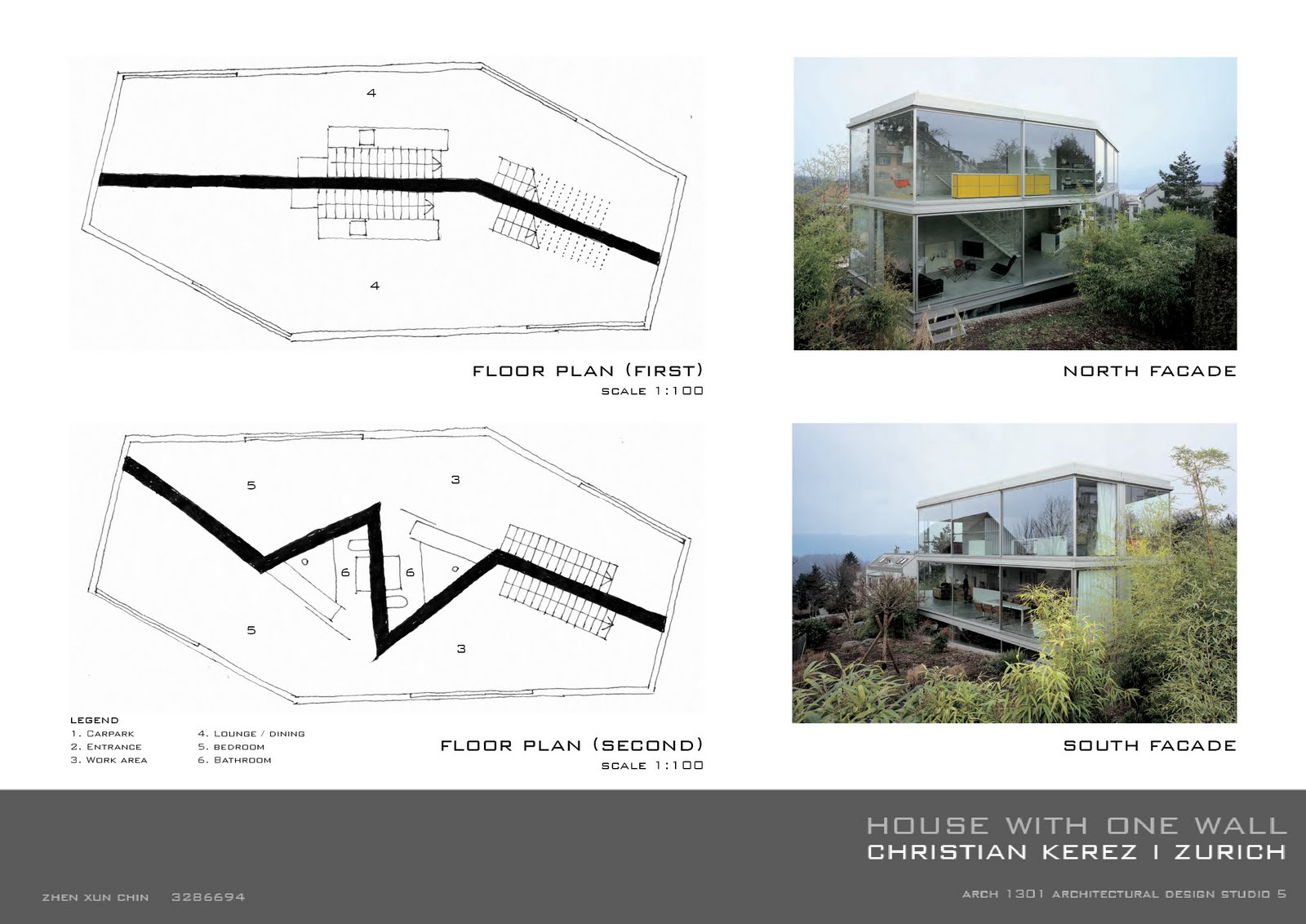 ZhenXUn_ChiN Week 2 Precedent Study House With One Wall ARCH 1301