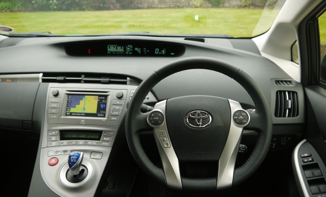 Toyota Prius Plug-in driver's view