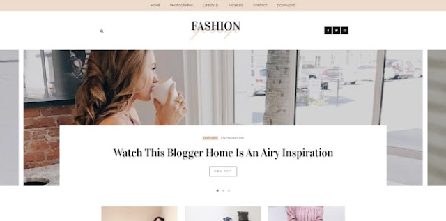 fashion gossip blogger template 2018