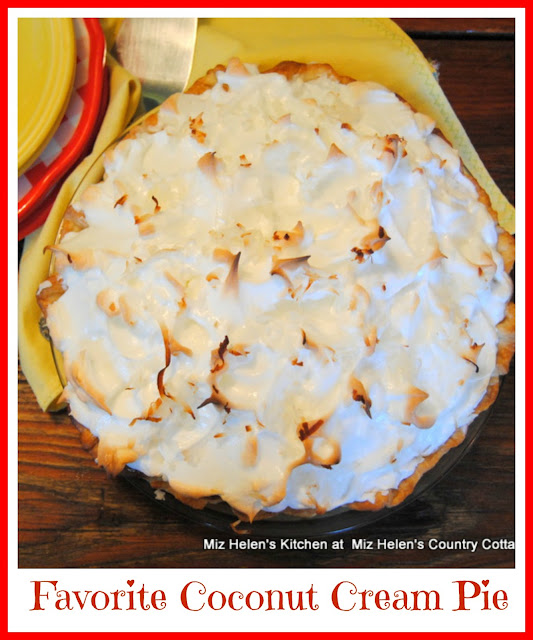 Favorite Coconut Cream Pie at Miz Helen's Country Cottage