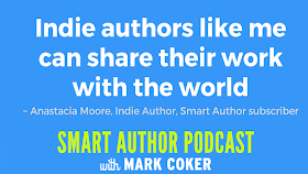 image reads:  "Indie authors like me can share their work with the world"