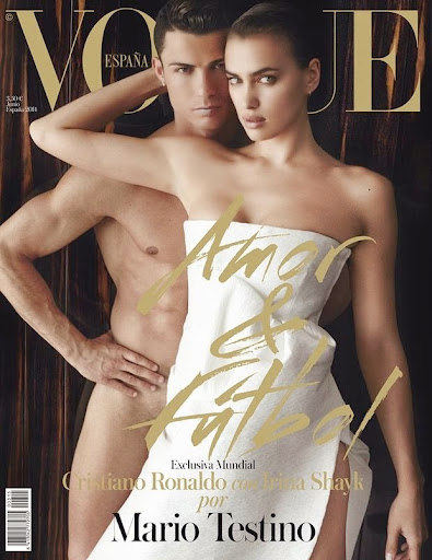 Irina Shayk Cristiano Ronaldo goes naked cover Vogue Spain June 2014