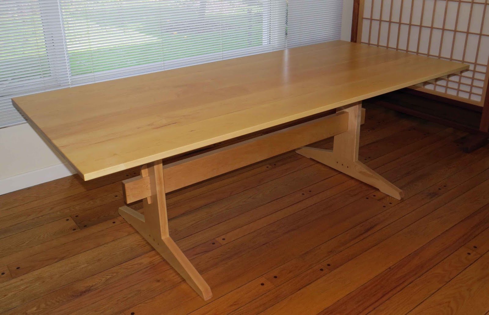 Maple Trestle Table