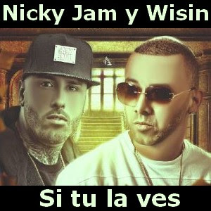 Nicky Jam - Si tu la ves ft. Wisin Letra y acordes de guitarra y piano
