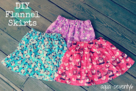Aqua Seventy6: DIY Flannel Skirts