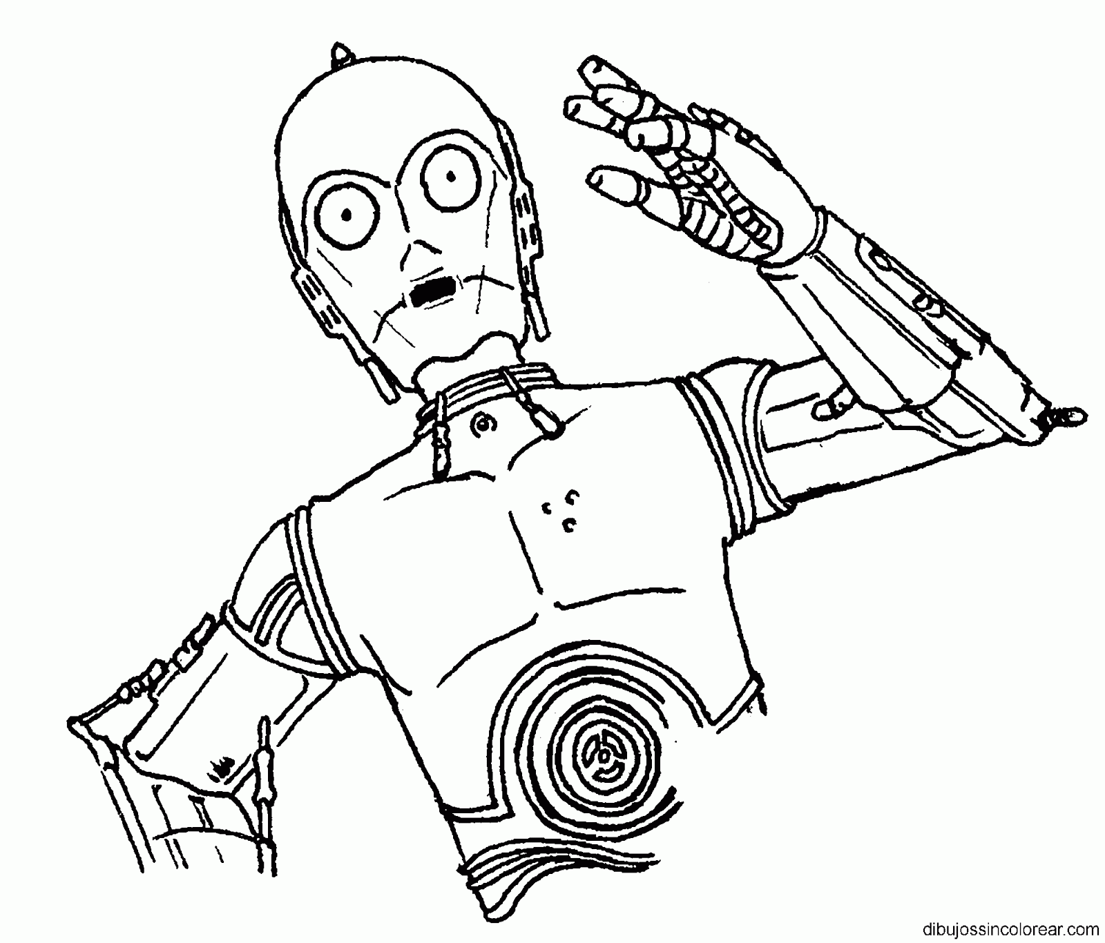 c3po coloring pages free - photo #6