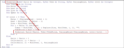 Belajar Excel Kasus Vba Kombinasi Abjad Beserta Permutasinya Dengan Fungsi Rekursif