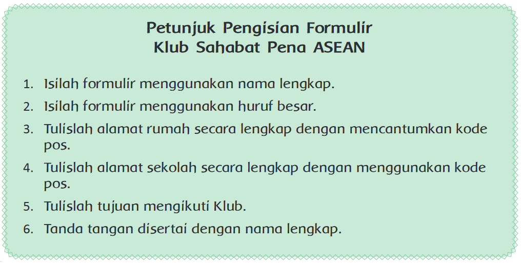 Petunjuk Pengisian Formulir (Halaman 29) BELAJAR