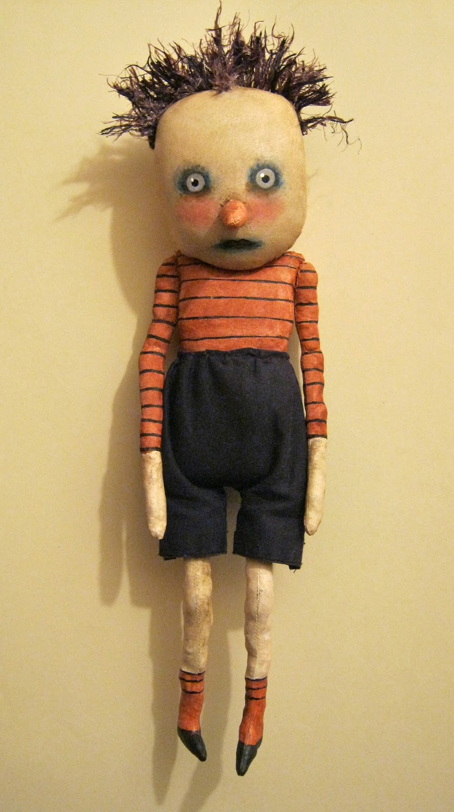 Sandy Mastroni: art doll , sandy mastroni , for etsy ....... odd boy