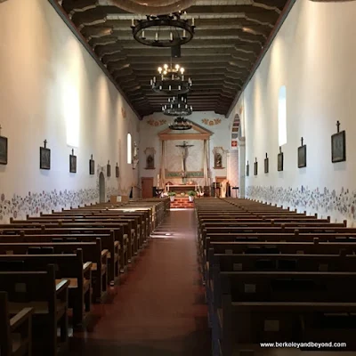 interior of church at Mission San Luis Obispo de Tolosa in San Luis Obispo, California