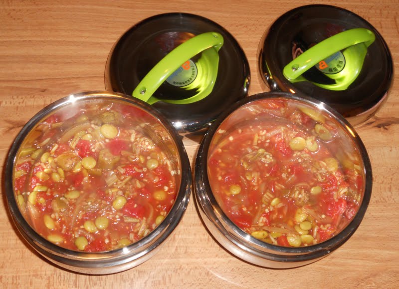 Vegan Lunch Box Okra & Lima Bean Masala
