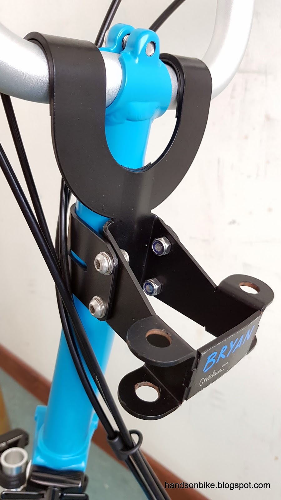 Hands On Bike Brompton M6R Bobike Mini Child Seat with Bryan Adapter and X Bar