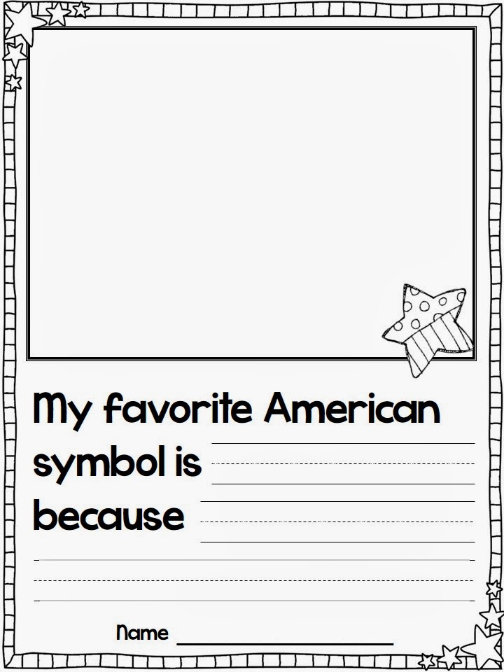 National Symbols Worksheet First Grade