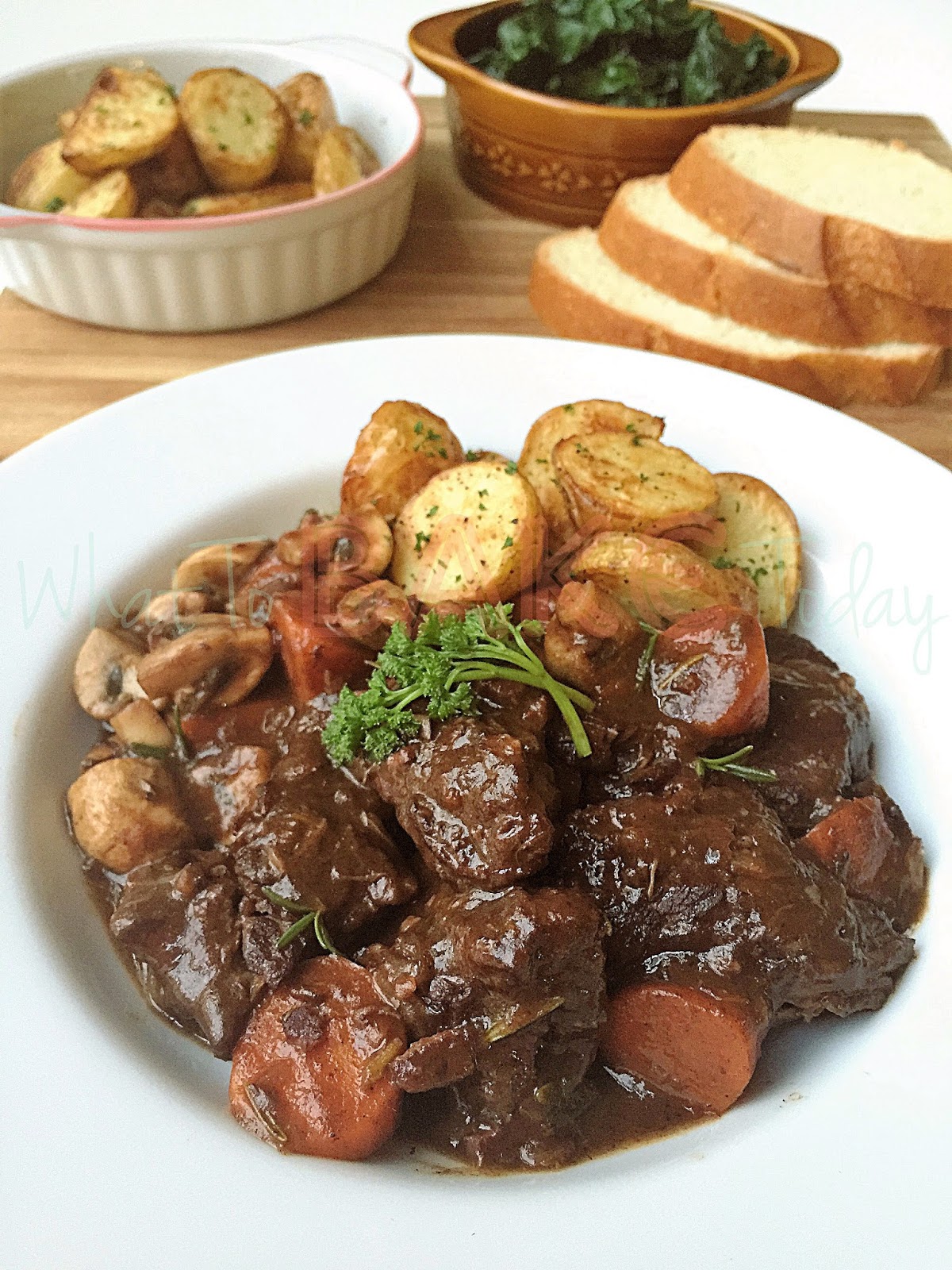 What To Bake Today Boeuf Bourguignon (Beef Stewed in Red Wine)