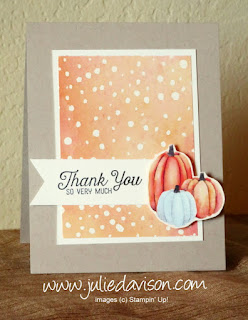 Stampin' Up! Painted Autumn Thank You Card ~2017 Holiday Catalog ~ www.juliedavison.com