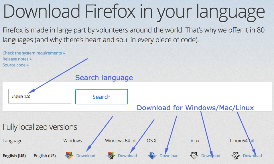 Download Mozilla Firefox for PC Windows Beta 19 for Windows