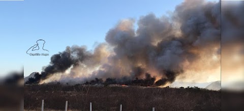 Fogo no lixão de Patos-PB