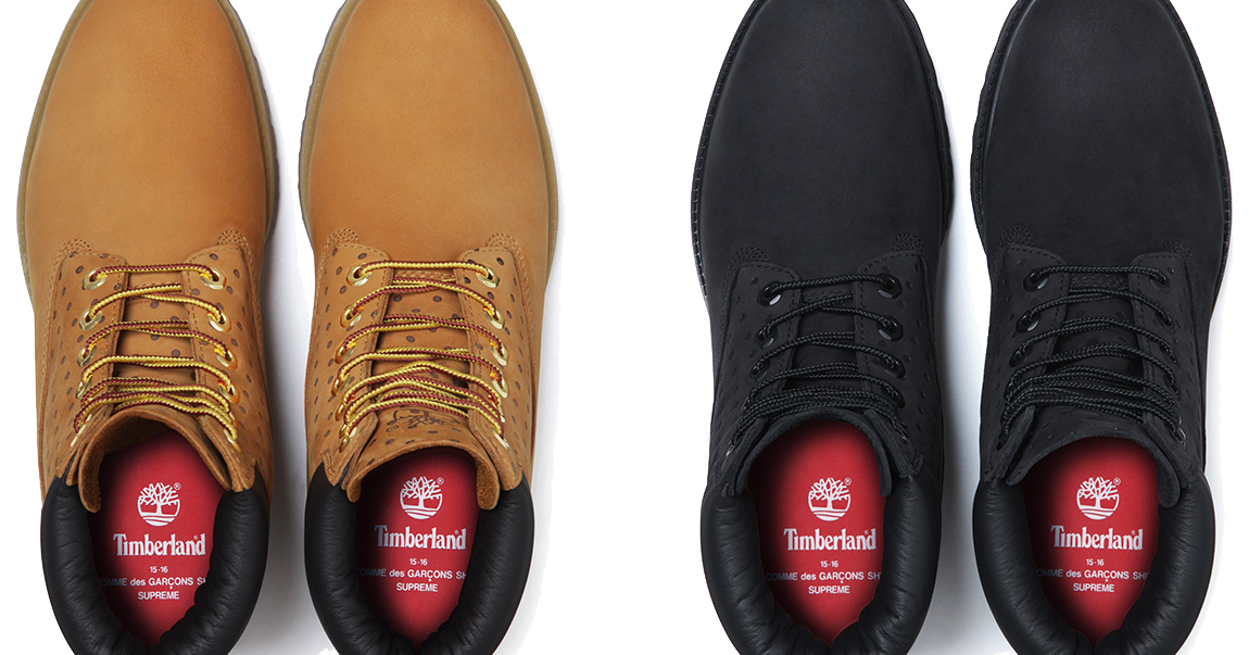 timberland comme des garcons supreme