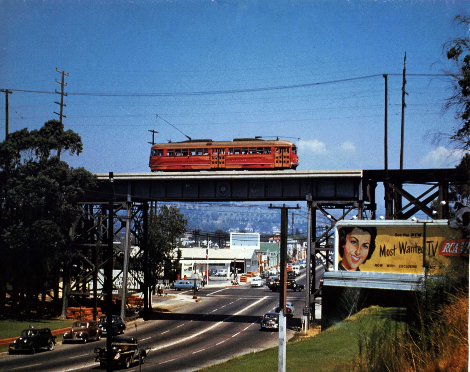 Corralitas Red Car Property Fletcher Viaduct 1952?