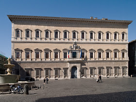 The Palazzo Farnese now houses the French Embassy