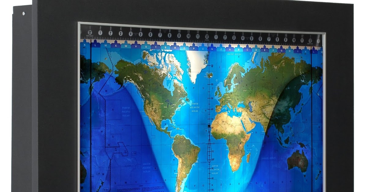 Geochron Standard World Clock with Mapset options